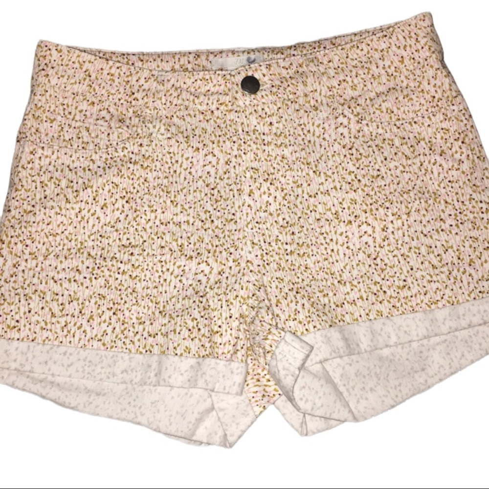 NWT Cotton Twill Floral Shorts size 4